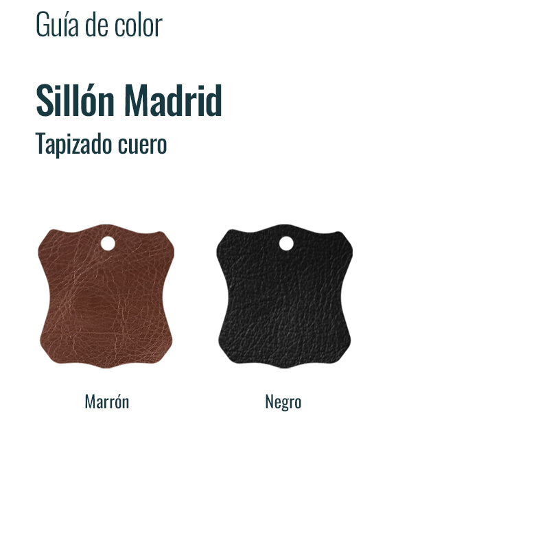 Sillón Madrid  estructura negra